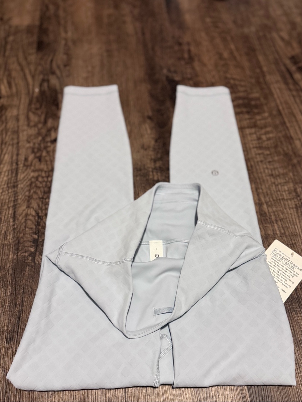 Lululemon 3D Jacquard Diamond Train HR Tight - 25” - Starch Blue/Chambray
